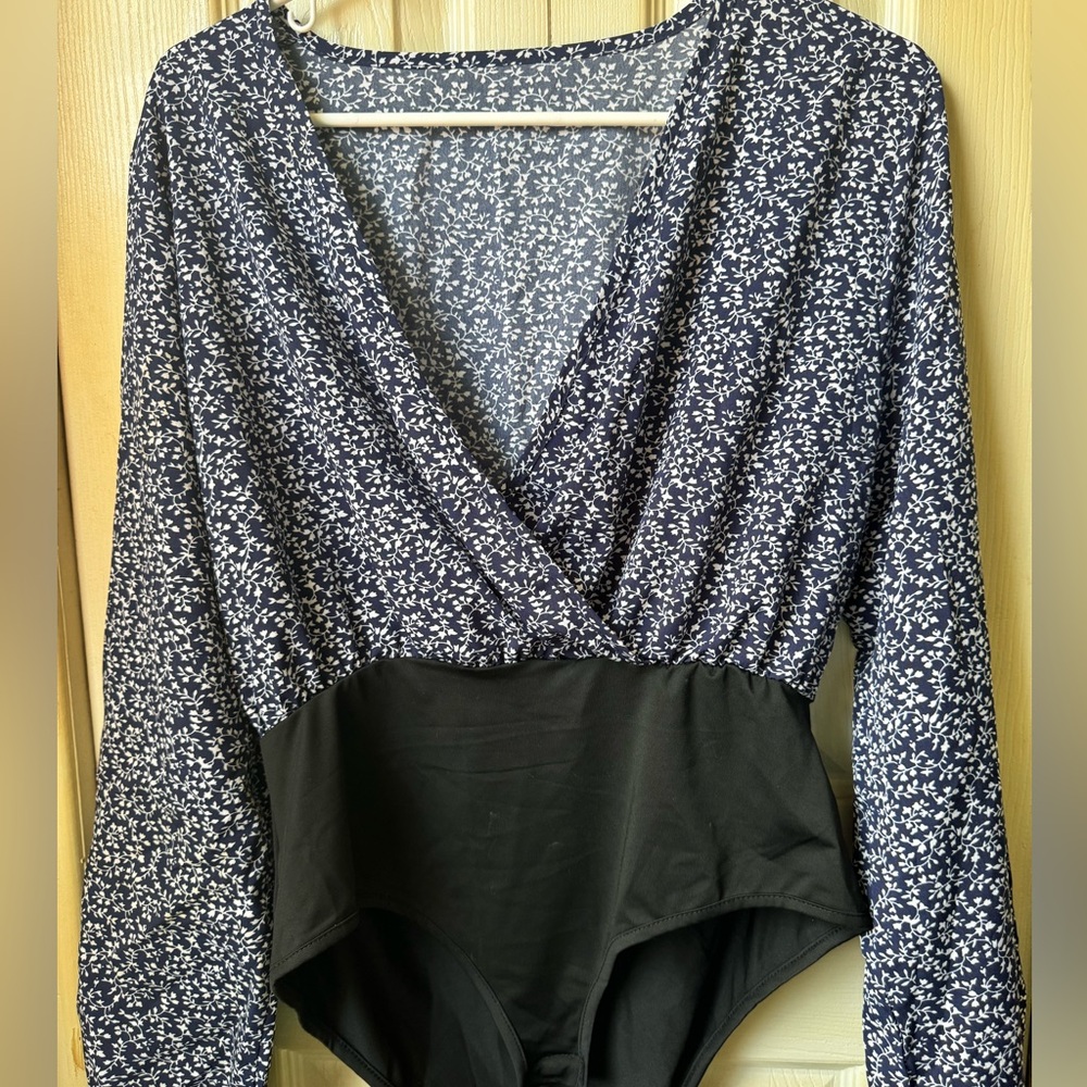 Business casual blouse bodysuit
